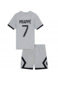 Paris Saint-Germain Kylian Mbappe #7 Babyklær Borte Fotballdrakt til barn 2022-23 Korte ermer (+ Korte bukser)